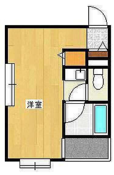 アイコートI ｜福岡県北九州市小倉北区中津口1丁目(賃貸マンション1K・3階・24.47㎡)の写真 その2