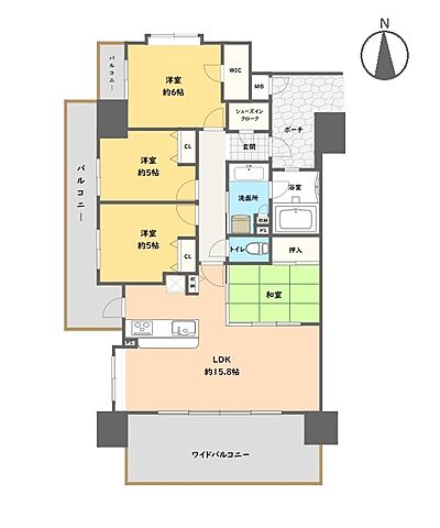 間取り エイリックスタイル高崎グランヒルズ 7階/-