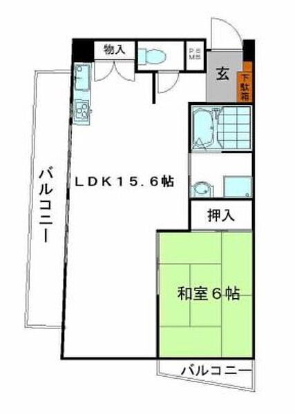 ル・マンド三宅 ｜兵庫県姫路市飾磨区三宅３丁目(賃貸マンション1LDK・4階・45.36㎡)の写真 その2