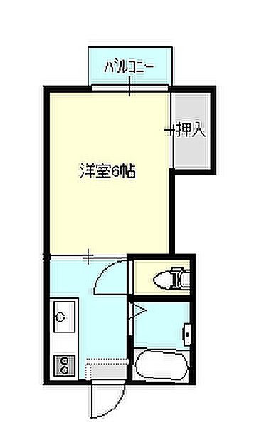 岡山県岡山市北区津島福居１丁目(賃貸アパート1K・2階・20.28㎡)の写真 その2