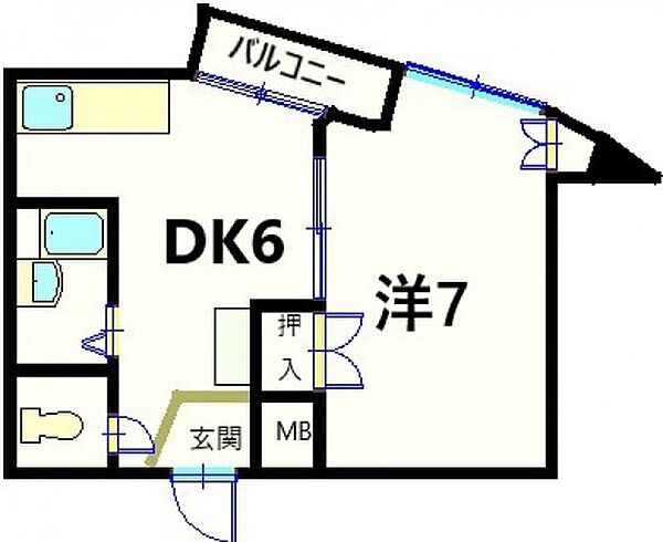 ハイムサンシルク ｜広島県広島市東区光町1丁目(賃貸マンション1DK・4階・27.00㎡)の写真 その2