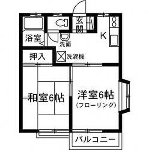 ファミール A202｜群馬県前橋市下大島町(賃貸アパート2SK・2階・34.60㎡)の写真 その2