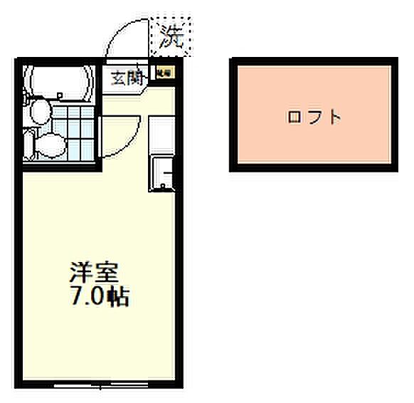 ビューハイツ日吉 106｜東京都国分寺市日吉町2丁目(賃貸アパート1R・1階・17.00㎡)の写真 その4