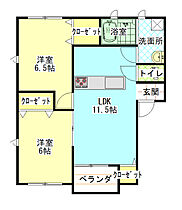 ルシエール塩屋  ｜ 兵庫県赤穂市塩屋（賃貸アパート2LDK・1階・51.96㎡） その2