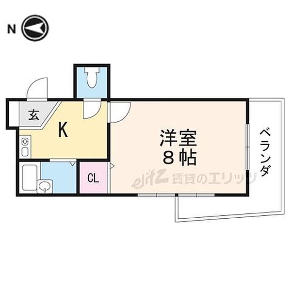 エクセレント高槻 501｜大阪府高槻市高槻町(賃貸マンション1K・5階・28.80㎡)の写真 その2