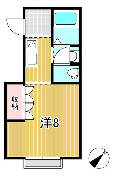 根本ハイツ 201｜茨城県日立市大みか町６丁目(賃貸アパート1K・2階・23.18㎡)の写真 その2