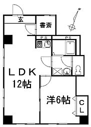 松丘ハイツ 1LDKの間取図画像