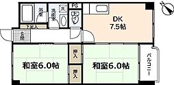 間取図画像 2DK