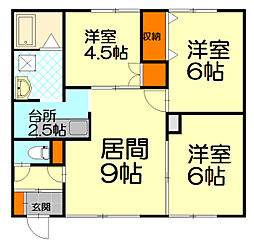 トヨオカミナ3 3LDKの間取図画像