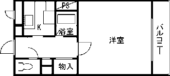 プロムナードハイツ 201｜福井県越前市村国3丁目15-1(賃貸マンション1K・2階・30.30㎡)の写真 その2