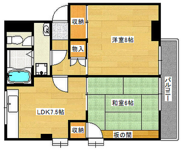 広島県広島市西区高須３丁目(賃貸マンション2LDK・2階・48.90㎡)の写真 その2