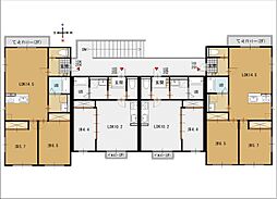 グルボランテII 2階2LDKの間取り