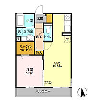 リーフアベニュー 301 ｜ 栃木県下都賀郡壬生町大字安塚（賃貸アパート1LDK・3階・40.29㎡） その2