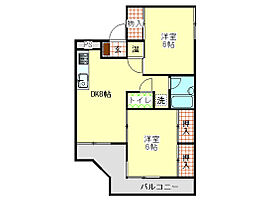 城北ハイツ  ｜ 長野県松本市桐１丁目2-4（賃貸マンション2DK・2階・58.08㎡） その2