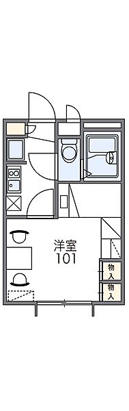 大阪府大東市新田本町(賃貸アパート1K・2階・19.87㎡)の写真 その2