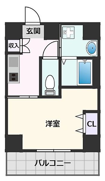 サーフアイランドサンセバスチャン ｜大阪府吹田市片山町4丁目(賃貸マンション1K・5階・26.31㎡)の写真 その2