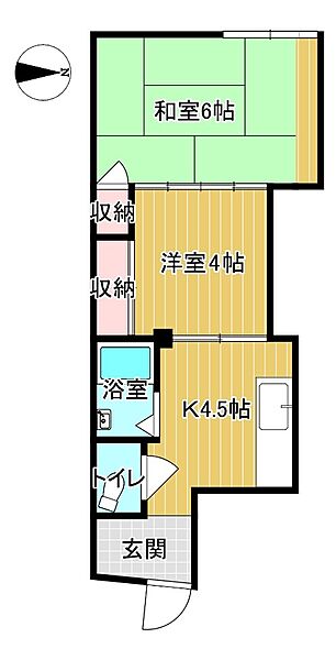 アサビル 502｜山口県下関市赤間町(賃貸マンション2K・5階・31.00㎡)の写真 その2