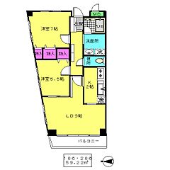 物件の間取り