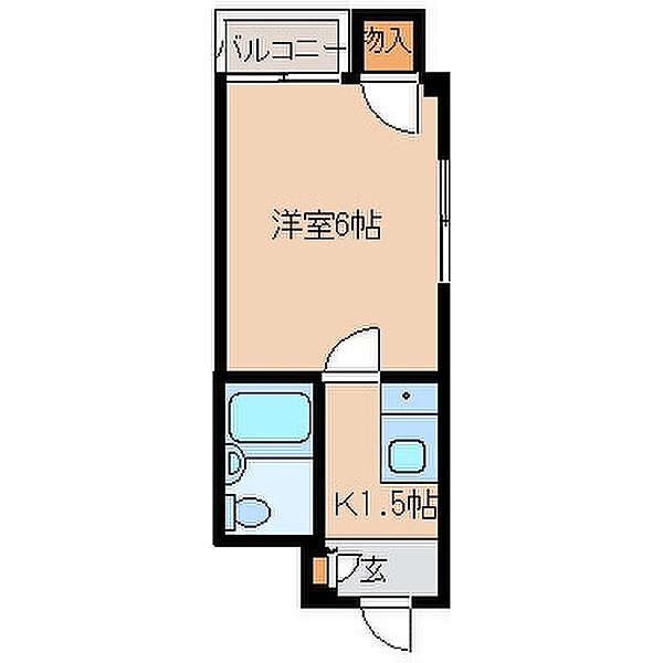 花幸マンション ｜大阪府寝屋川市長栄寺町(賃貸マンション1K・2階・17.32㎡)の写真 その2