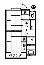 コーポタナベ ２０２号 ｜ 新潟県上越市鴨島３丁目7-31（賃貸アパート2K・2階・35.64㎡） その2