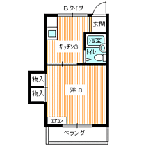 コーポサンモリッヂI 103 ｜ 山口県下関市一の宮本町2丁目（賃貸マンション1K・1階・23.70㎡） その2