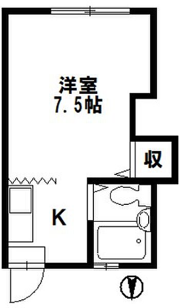 サテライト3 210｜石川県金沢市横川１丁目(賃貸アパート1K・2階・15.81㎡)の写真 その2