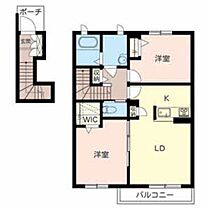 カンパニュラ 202 ｜ 兵庫県加古川市野口町良野（賃貸アパート2LDK・2階・61.18㎡） その2