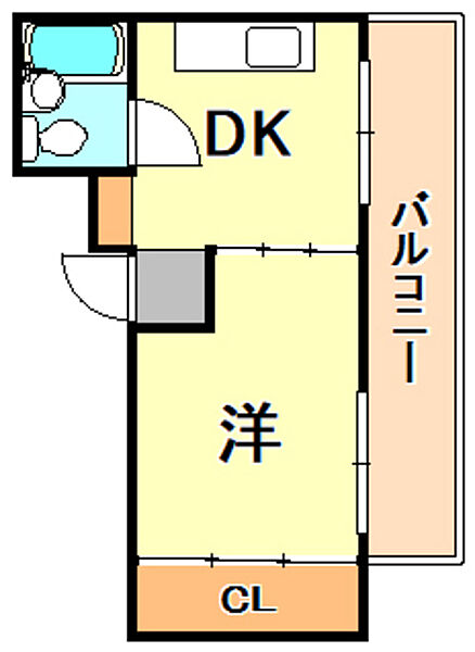 兵庫県神戸市中央区相生町４丁目(賃貸マンション1DK・5階・25.00㎡)の写真 その2