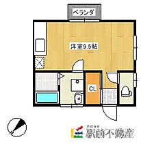 ピュアハウスI C ｜ 福岡県大牟田市大字勝立114-1-2（賃貸アパート1R・2階・30.00㎡） その2