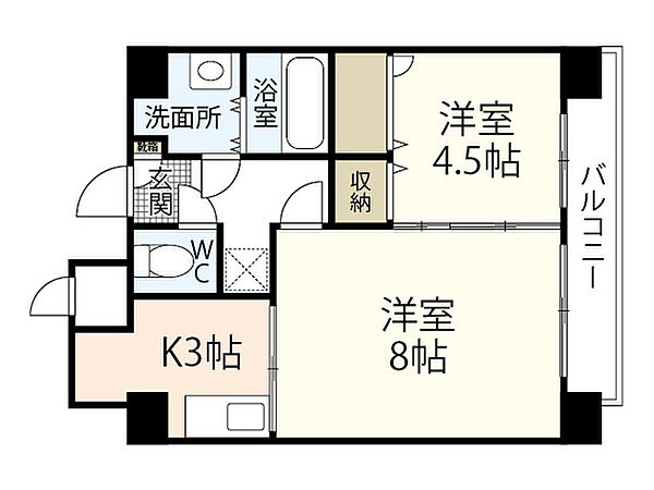 MSK牛田 ｜広島県広島市東区牛田早稲田1丁目(賃貸マンション1LDK・5階・34.85㎡)の写真 その2