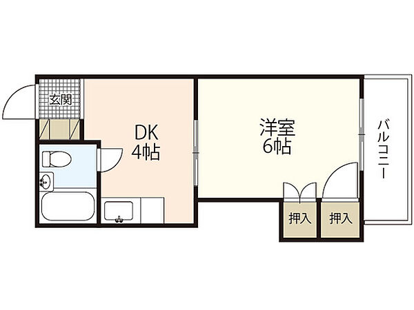 タカスハイツ ｜広島県広島市西区庚午北2丁目(賃貸マンション1K・5階・19.44㎡)の写真 その2