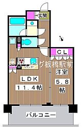 BLESS上池袋 1LDKの間取図画像