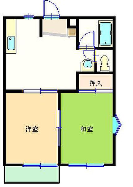 グランエイルＭ 202｜神奈川県相模原市中央区淵野辺４丁目(賃貸アパート2DK・2階・39.74㎡)の写真 その2