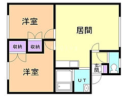 間取図画像 2LDK
