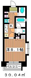日神デュオステージ板橋駅前 1Kの間取図画像