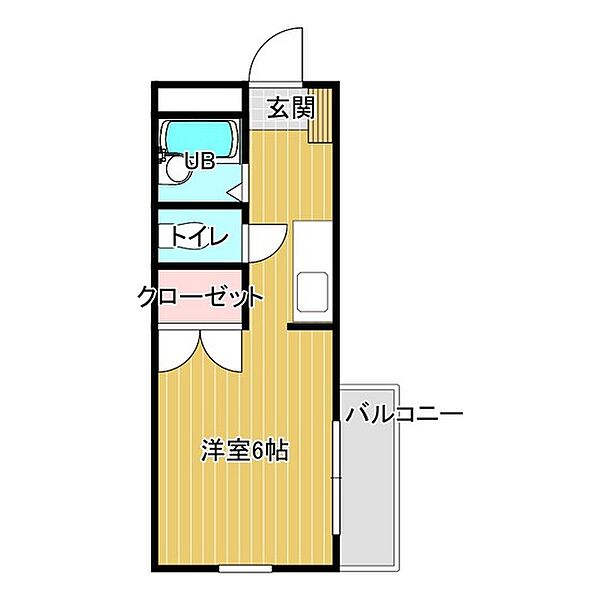 メゾン日章 701｜大分県中津市中殿町3丁目(賃貸マンション1R・7階・23.10㎡)の写真 その2