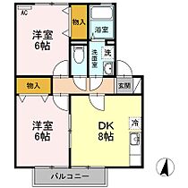 広島県福山市新市町大字宮内（賃貸アパート2DK・2階・47.69㎡） その2