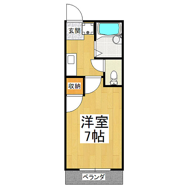 グリーンハイツ山中 ｜大阪府大阪狭山市茱萸木3丁目(賃貸アパート1K・1階・20.00㎡)の写真 その6