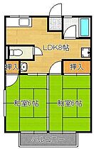 シティハイムカトレア  ｜ 福岡県中間市鍋山町（賃貸アパート2LDK・2階・42.00㎡） その2