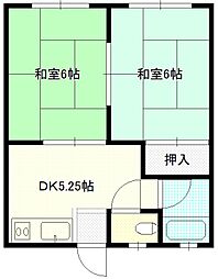 間取図画像 2DK
