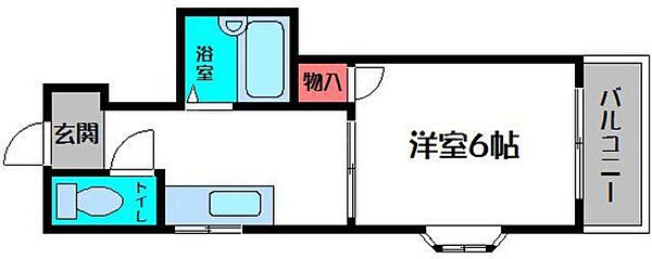 サンシャイン内代 ｜大阪府大阪市都島区内代町1丁目(賃貸マンション1DK・2階・21.39㎡)の写真 その2