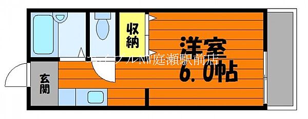 ビッグウェイ中庄　Ａ ｜岡山県倉敷市中庄(賃貸アパート1K・2階・22.00㎡)の写真 その2