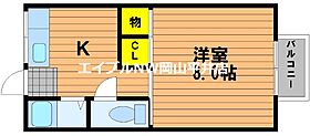 岡山県岡山市東区西大寺中野（賃貸アパート1DK・1階・25.46㎡） その2