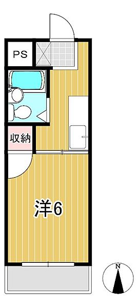 油縄子第2ハイツ 202｜茨城県日立市鮎川町６丁目(賃貸アパート1K・2階・19.83㎡)の写真 その2