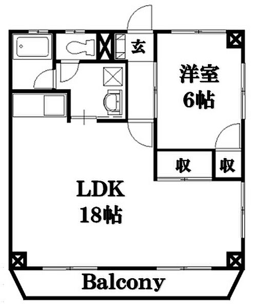 エクセルII 203｜広島県東広島市西条上市町(賃貸マンション1LDK・2階・41.79㎡)の写真 その2