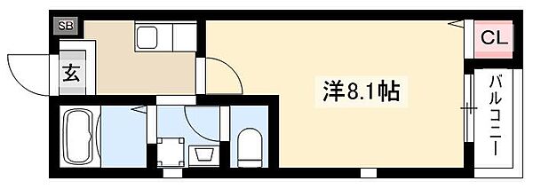 あい千種 ｜愛知県名古屋市千種区千種2丁目(賃貸アパート1K・1階・24.05㎡)の写真 その2