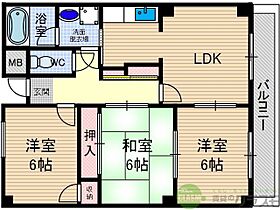 大阪府茨木市小柳町（賃貸マンション3LDK・4階・68.00㎡） その2