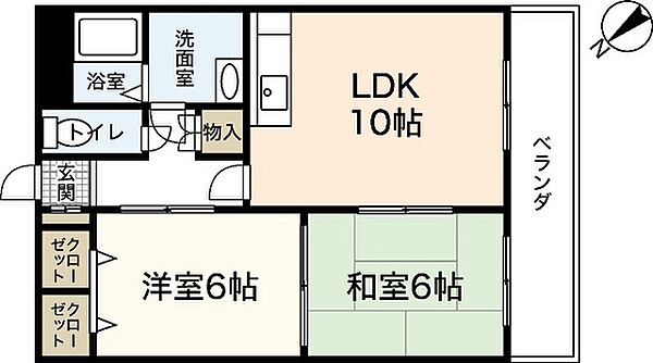 Yビル ｜広島県広島市安佐南区大町西3丁目(賃貸マンション2LDK・4階・51.08㎡)の写真 その2