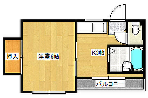 広島県広島市南区皆実町６丁目(賃貸マンション1K・5階・17.90㎡)の写真 その2