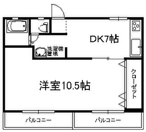 冨士ビル 402｜福岡県北九州市戸畑区夜宮１丁目(賃貸マンション1DK・4階・37.30㎡)の写真 その2